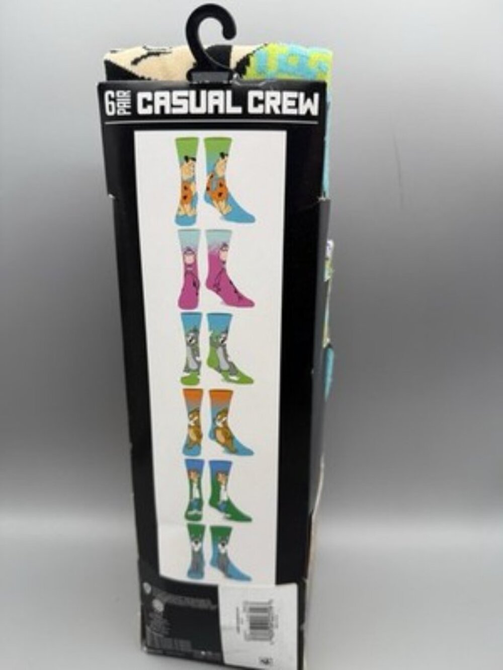 New Hanna-Barbera 6pk casual crew mens novelty socks Flint Stones Cartoon - Picture 5 of 5
